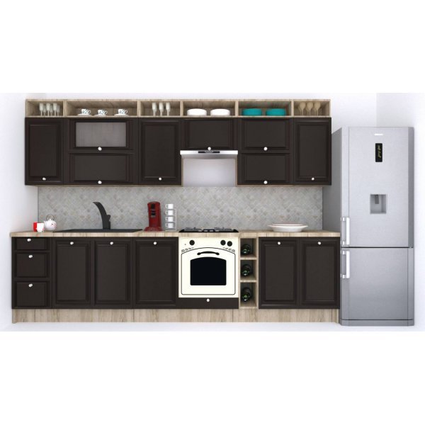 Bucatarie LEEA ART FRONT MDF STILE 320A K002 / decor 225