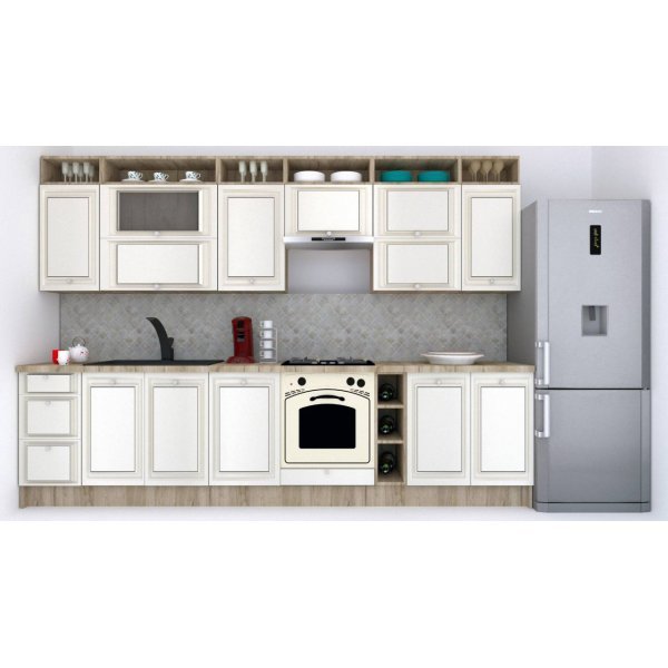 Bucatarie LEEA ART FRONT MDF STILE 320A K002 / decor 242