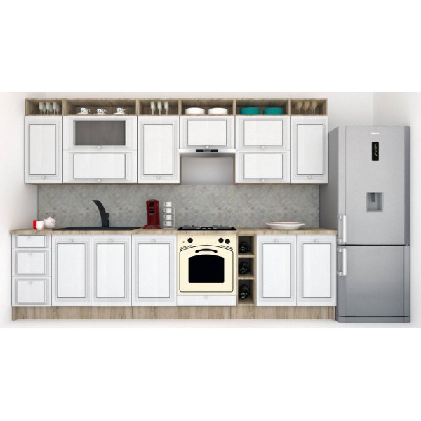 Bucatarie LEEA ART FRONT MDF STILE 320A K002 / decor 263