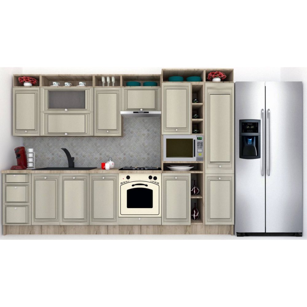 Bucatarie LEEA ART FRONT MDF CANYON 320C K002 / decor 161