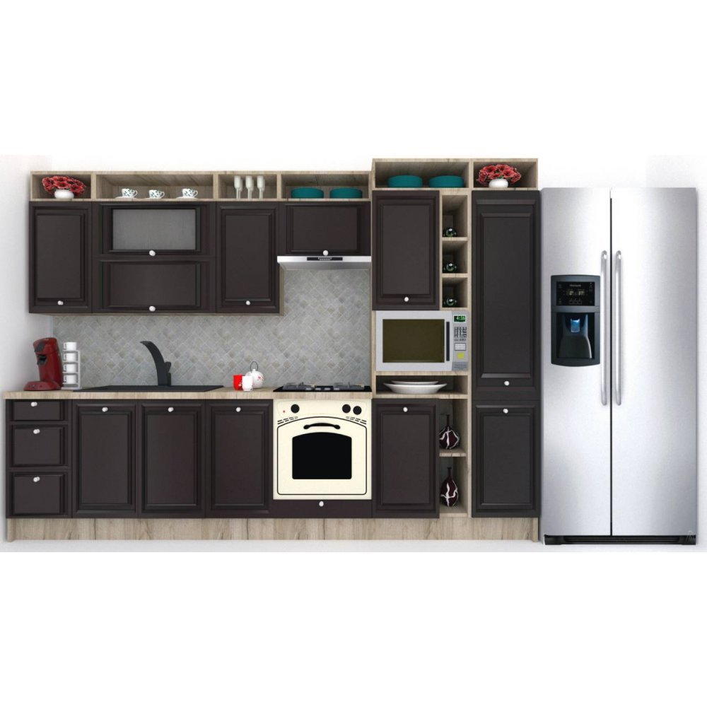 Bucatarie LEEA ART FRONT MDF CANYON 320C K002 / decor 225