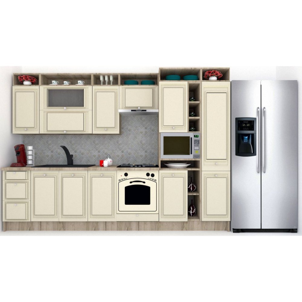 Bucatarie LEEA ART FRONT MDF CANYON 320C K002 / decor 232