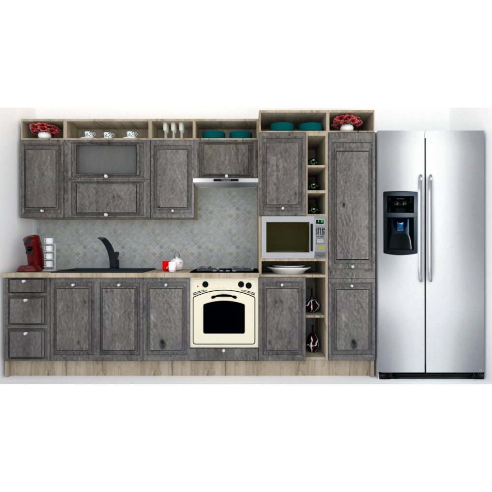 Bucatarie LEEA ART FRONT MDF CANYON 320C K002 / decor 247