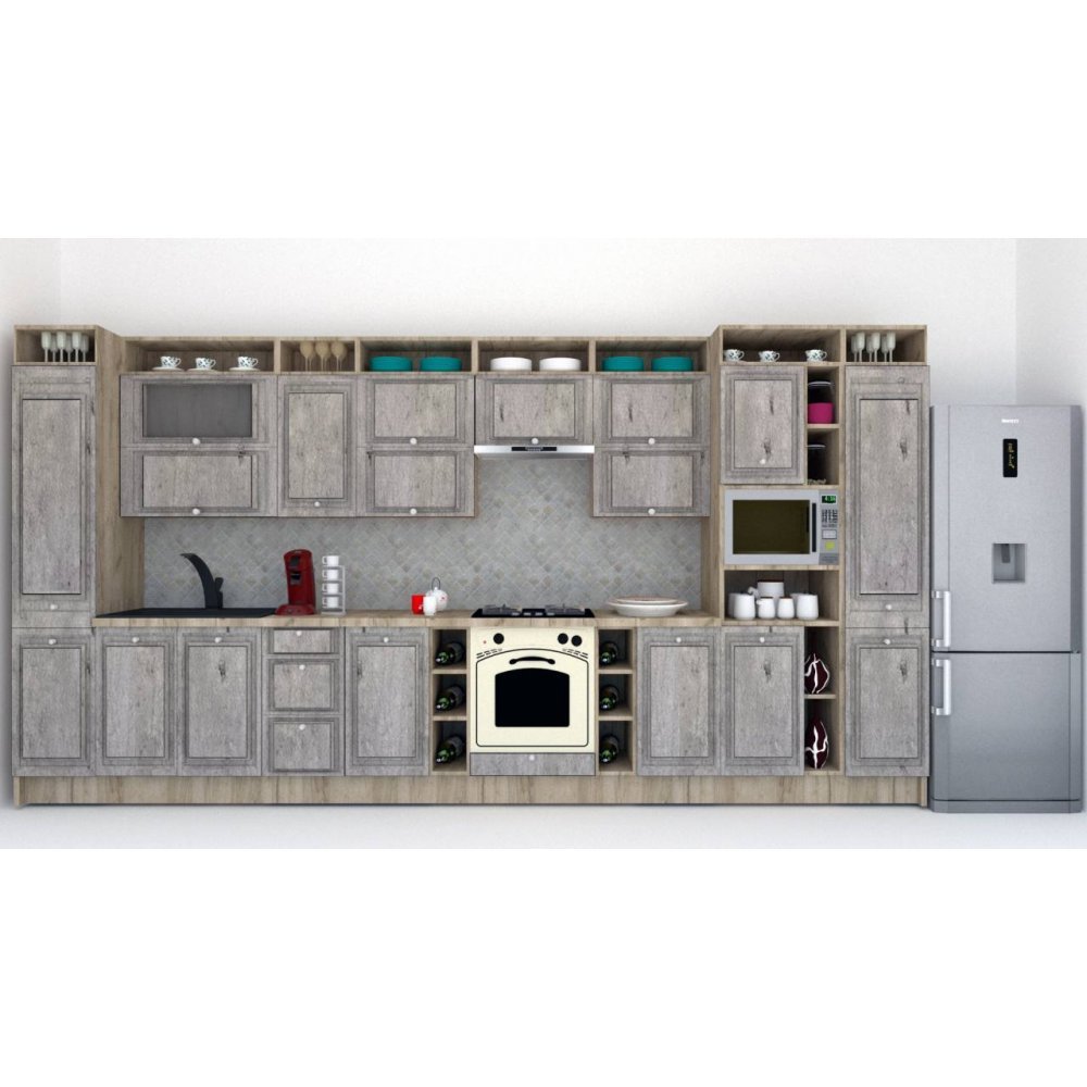 Bucatarie LEEA ART FRONT MDF OLDER 440 K002 / decor 246