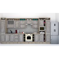 Bucatarie LEEA ART FRONT MDF OLDER 440 K002 / decor 246