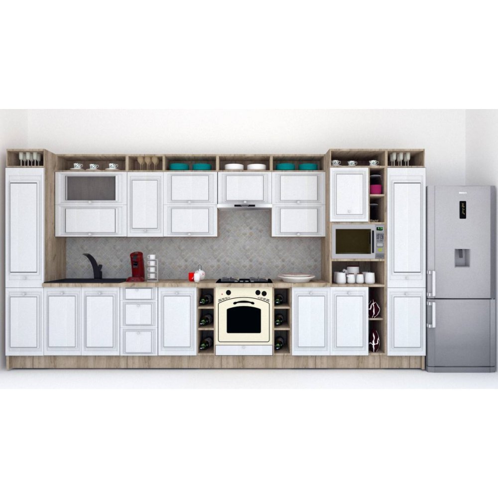 Bucatarie LEEA ART FRONT MDF OLDER 440 K002 / decor 263