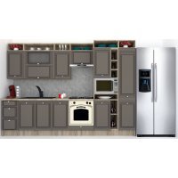 Bucatarie LEEA ART FRONT MDF SPARX 320C K002 / decor 218