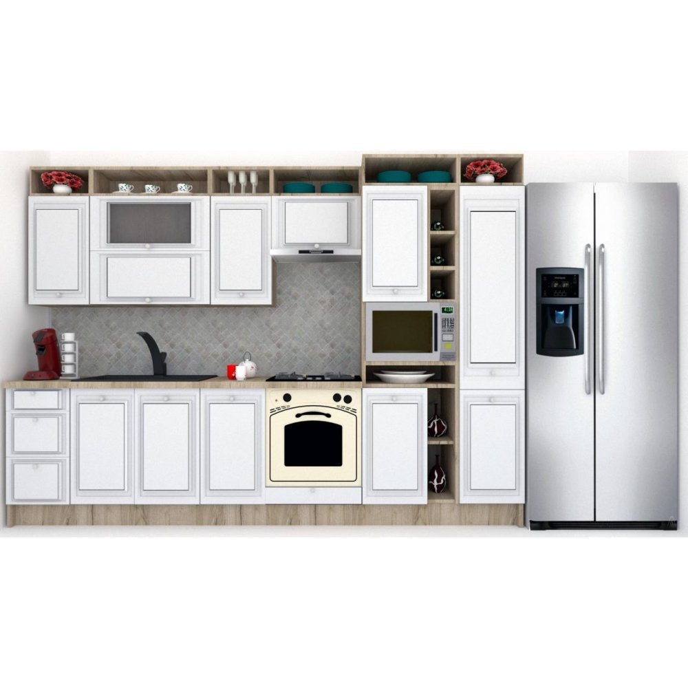Bucatarie LEEA ART FRONT MDF STILE 320C K002 / decor 263