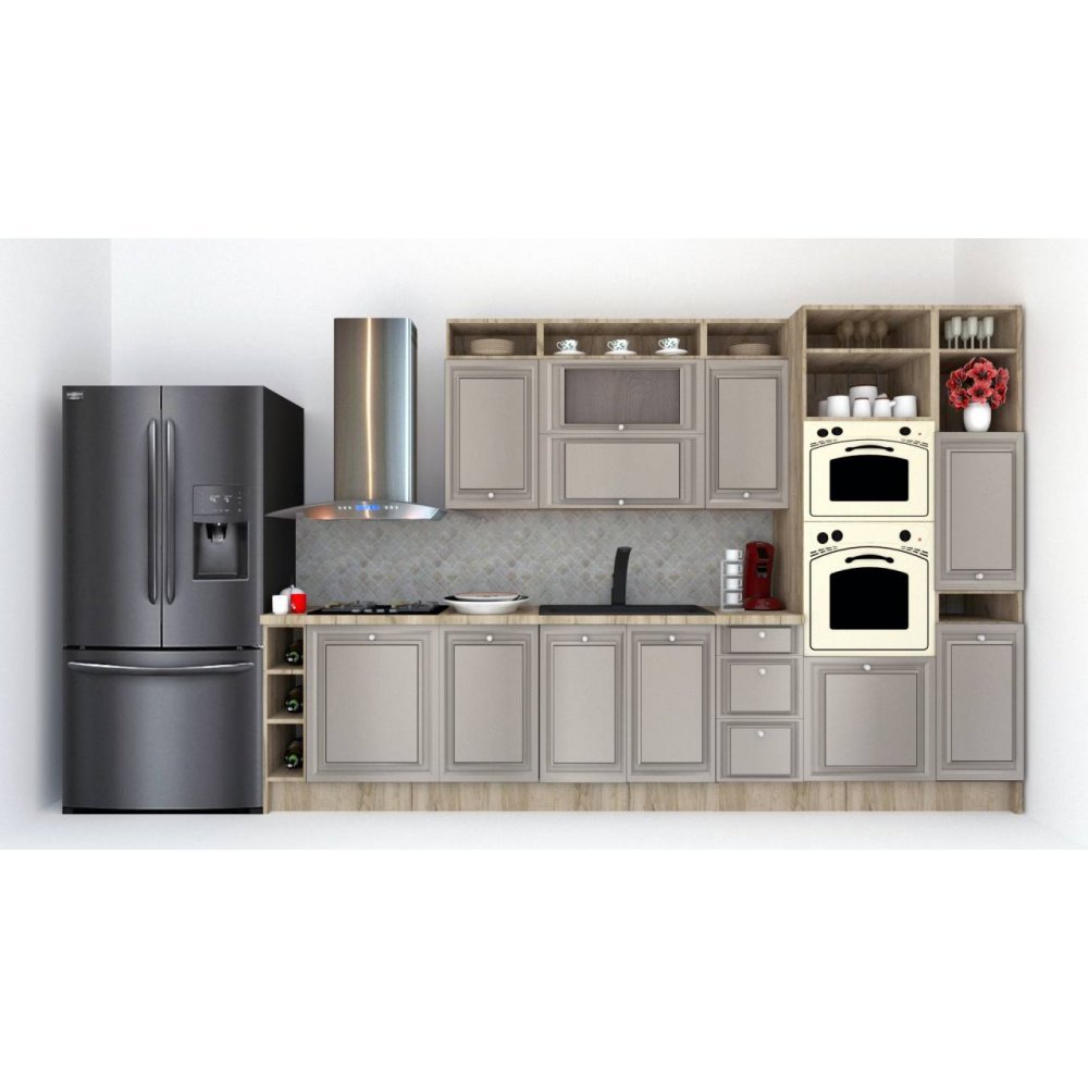 Bucatarie LEEA ART FRONT MDF CANYON 340A DR. K002 / decor 210