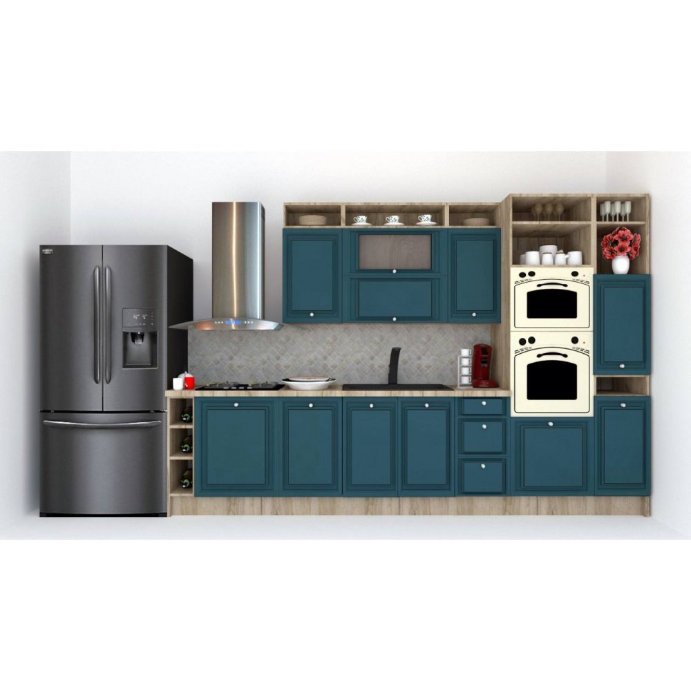 Bucatarie LEEA ART FRONT MDF CANYON 340A DR. K002 / decor 259