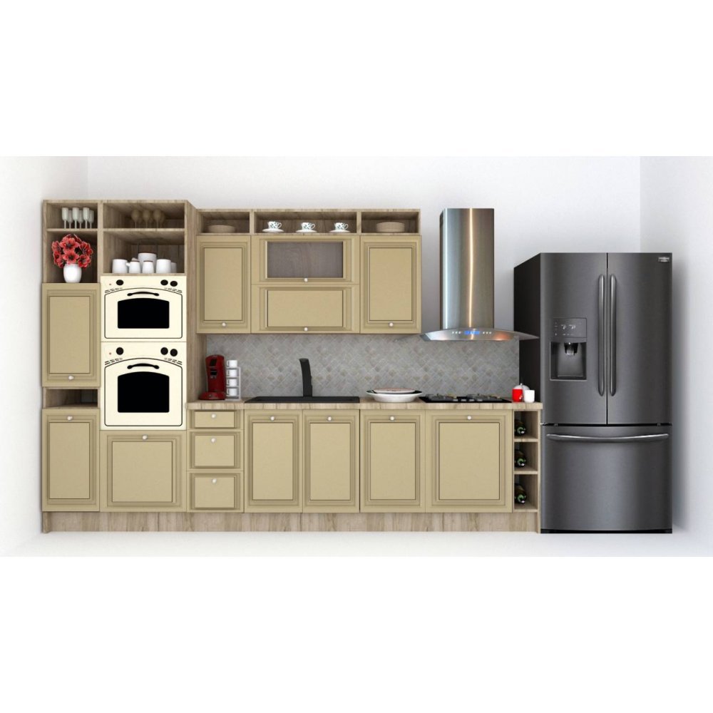 Bucatarie LEEA ART FRONT MDF CANYON 340A ST. K002 / decor 243