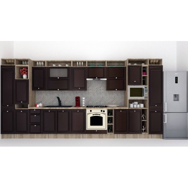 Bucatarie LEEA ART FRONT MDF PORTAL 460A K002 / decor 176