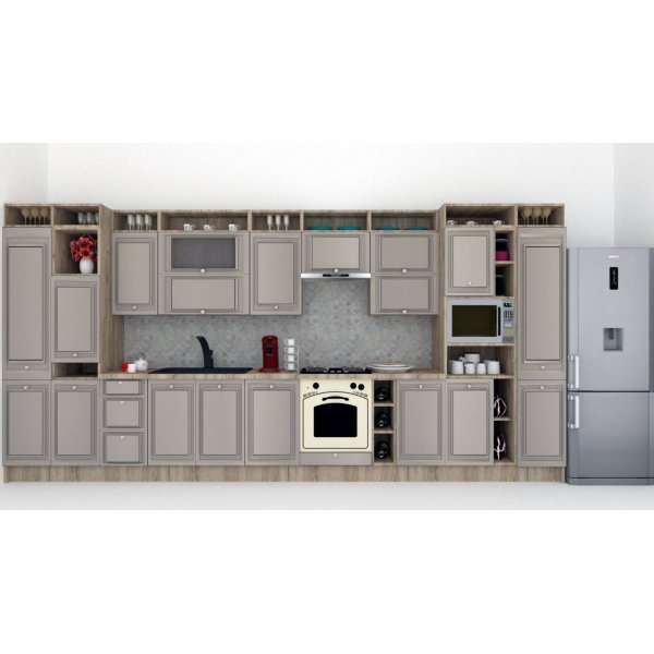 Bucatarie LEEA ART FRONT MDF PORTAL 460A K002 / decor 227