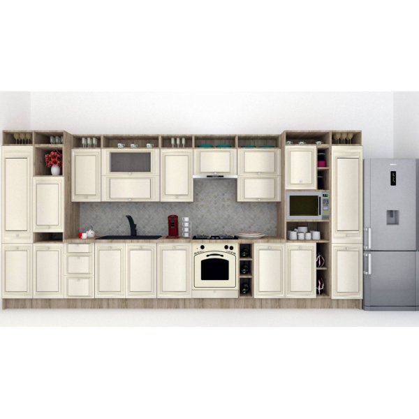 Bucatarie LEEA ART FRONT MDF PORTAL 460A K002 / decor 242
