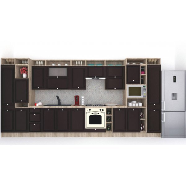 Bucatarie LEEA ART FRONT MDF PORTAL 460A K002 / decor 244