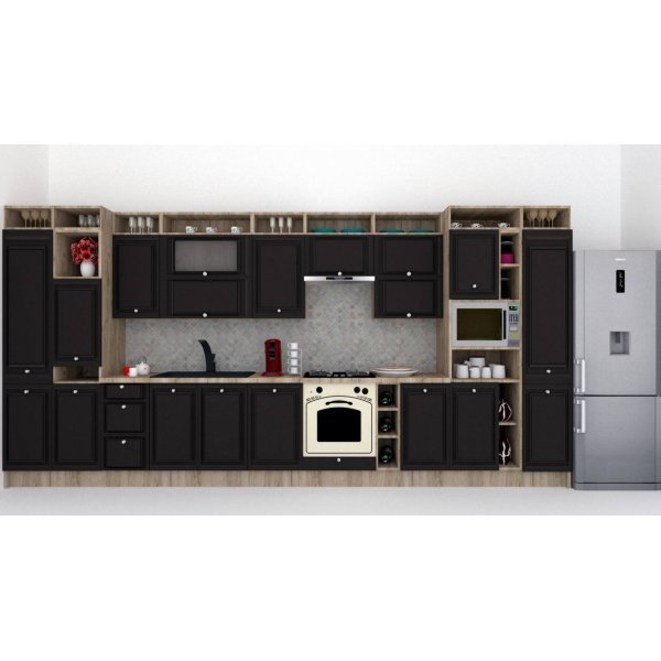 Bucatarie LEEA ART FRONT MDF PORTAL 460A K002 / decor 258