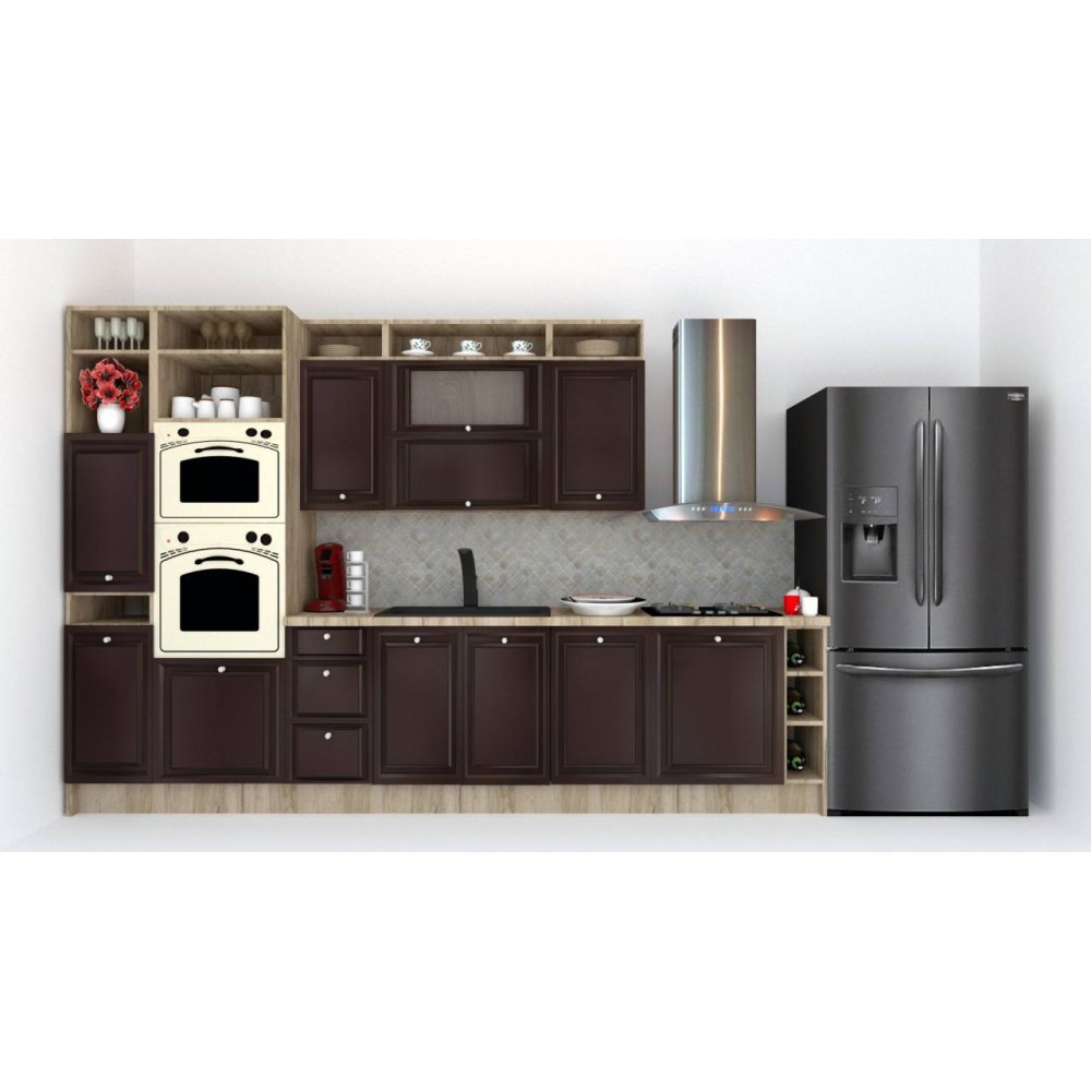 Bucatarie LEEA ART FRONT MDF ELBA 340A ST. K002 / decor 176 Bucatarie LEEA ART FRONT MDF ELBA 340A ST. K002 / decor 176