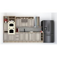 Bucatarie LEEA ART FRONT MDF ELBA 340A ST. K002 / decor 227 Bucatarie LEEA ART FRONT MDF ELBA 340A ST. K002 / decor 227