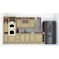 Bucatarie LEEA ART FRONT MDF ELBA 340A ST. K002 / decor 243 Bucatarie LEEA ART FRONT MDF ELBA 340A ST. K002 / decor 243