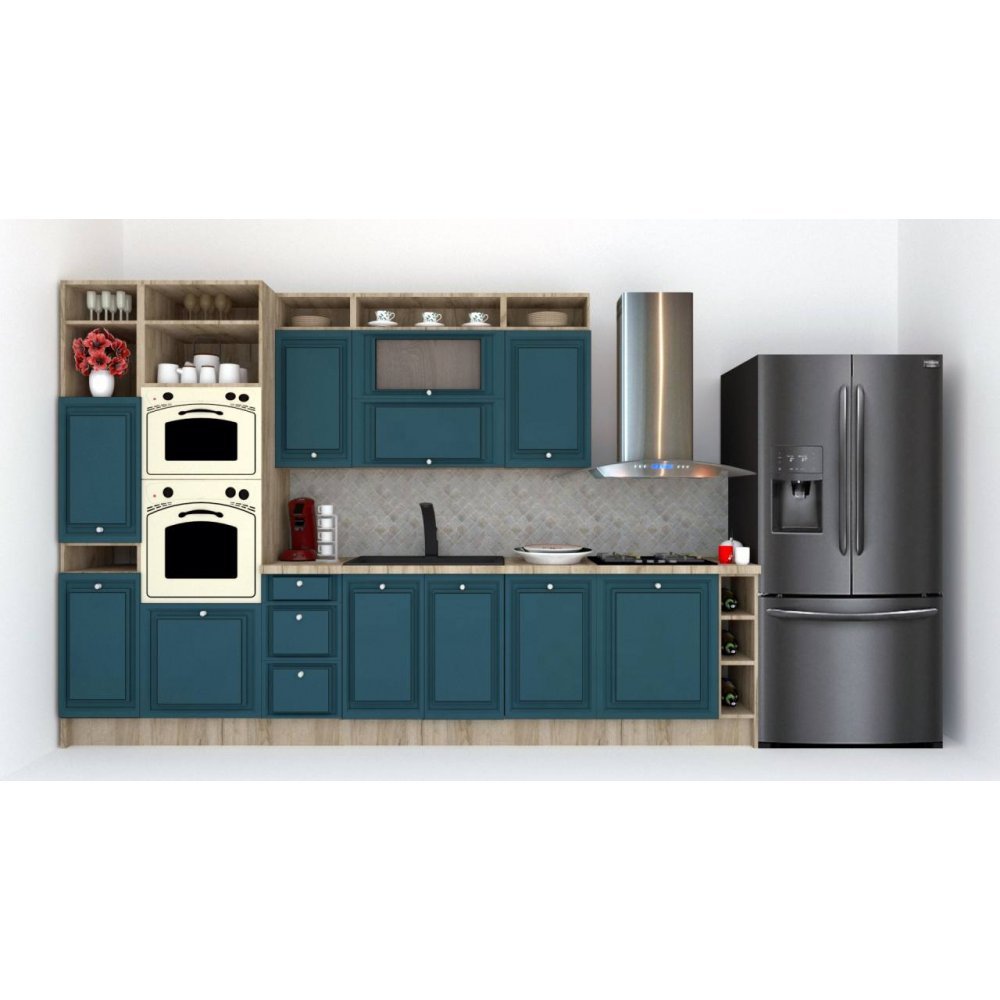 Bucatarie LEEA ART FRONT MDF ELBA 340A ST. K002 / decor 259 Bucatarie LEEA ART FRONT MDF ELBA 340A ST. K002 / decor 259