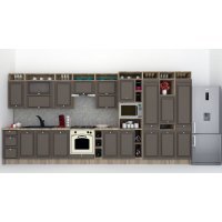 Bucatarie LEEA ART FRONT MDF REGULARNY 460B K002 / decor 218 Bucatarie LEEA ART FRONT MDF REGULARNY 460B K002 / decor 218