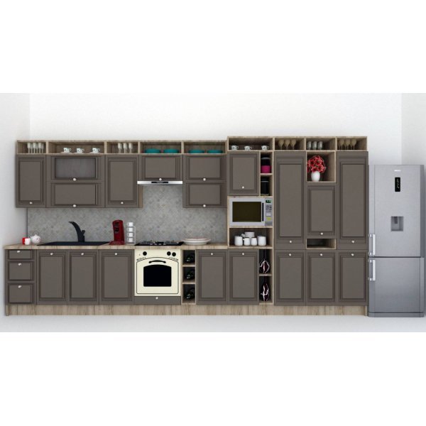 Bucatarie LEEA ART FRONT MDF OLDER 460B K002 / decor 218