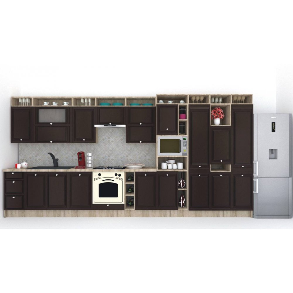 Bucatarie LEEA ART FRONT MDF OLDER 460B K002 / decor 244