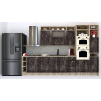 Bucatarie LEEA ART FRONT MDF STILE 340A DR. K002 / decor 267