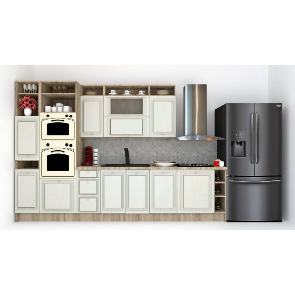 Bucatarie LEEA ART FRONT MDF STILE 340A ST. K002 / decor 102
