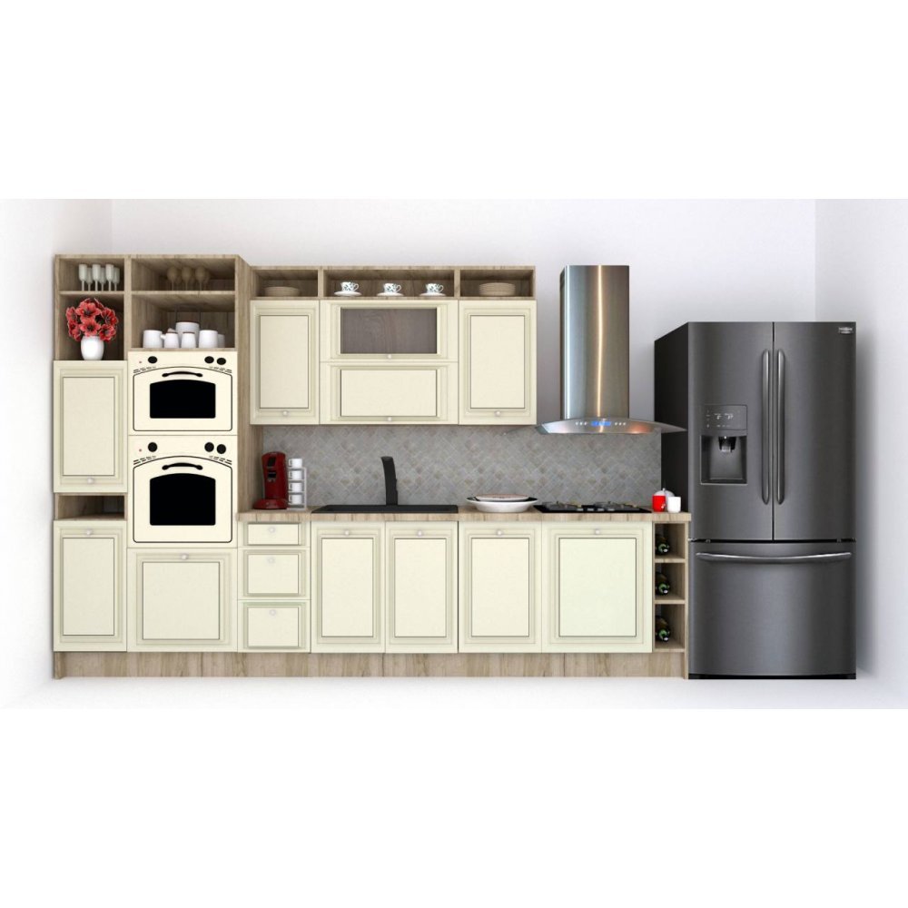 Bucatarie LEEA ART FRONT MDF STILE 340A ST. K002 / decor 191 Bucatarie LEEA ART FRONT MDF STILE 340A ST. K002 / decor 191