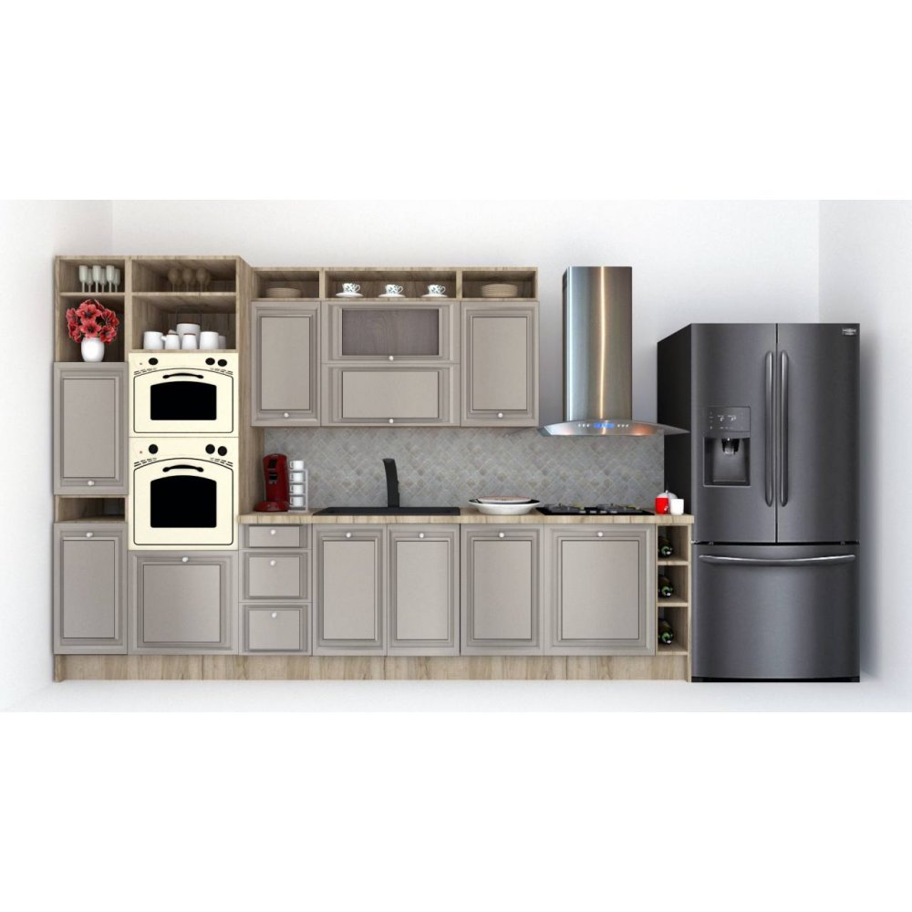 Bucatarie LEEA ART FRONT MDF STILE 340A ST. K002 / decor 210 Bucatarie LEEA ART FRONT MDF STILE 340A ST. K002 / decor 210