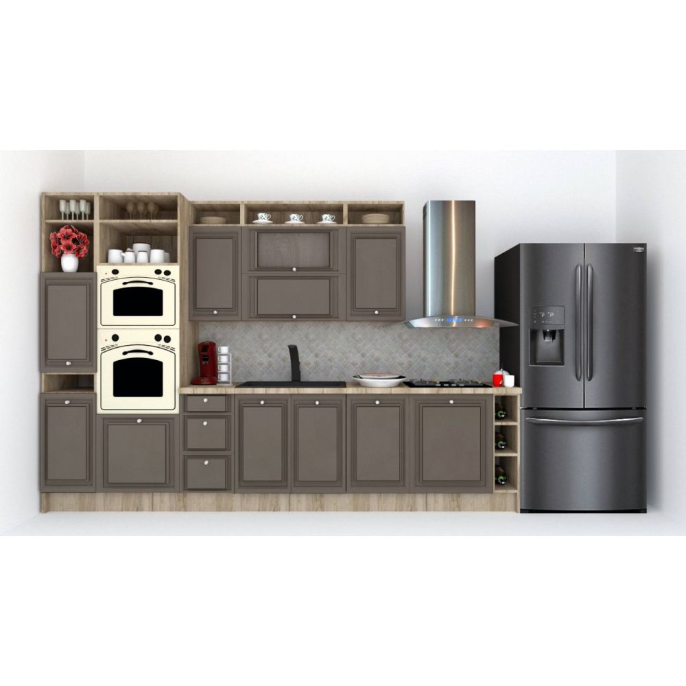 Bucatarie LEEA ART FRONT MDF STILE 340A ST. K002 / decor 218 Bucatarie LEEA ART FRONT MDF STILE 340A ST. K002 / decor 218