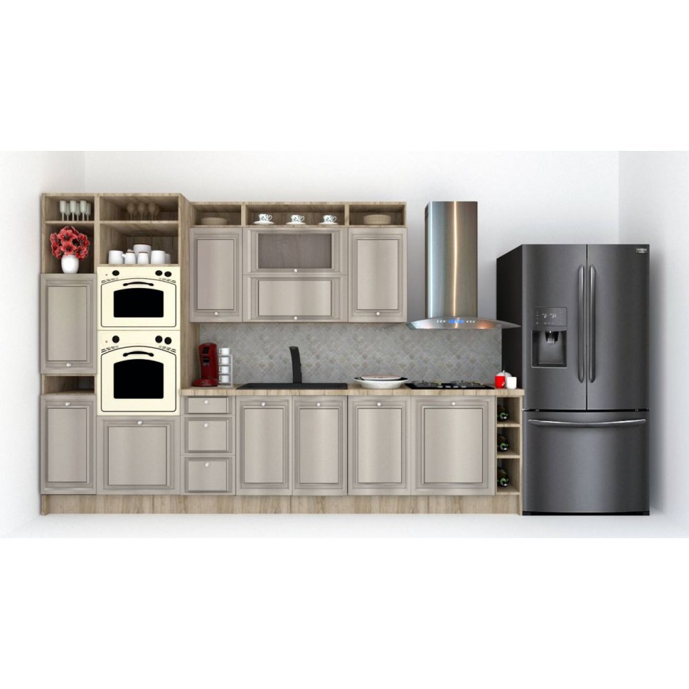 Bucatarie LEEA ART FRONT MDF STILE 340A ST. K002 / decor 227 Bucatarie LEEA ART FRONT MDF STILE 340A ST. K002 / decor 227