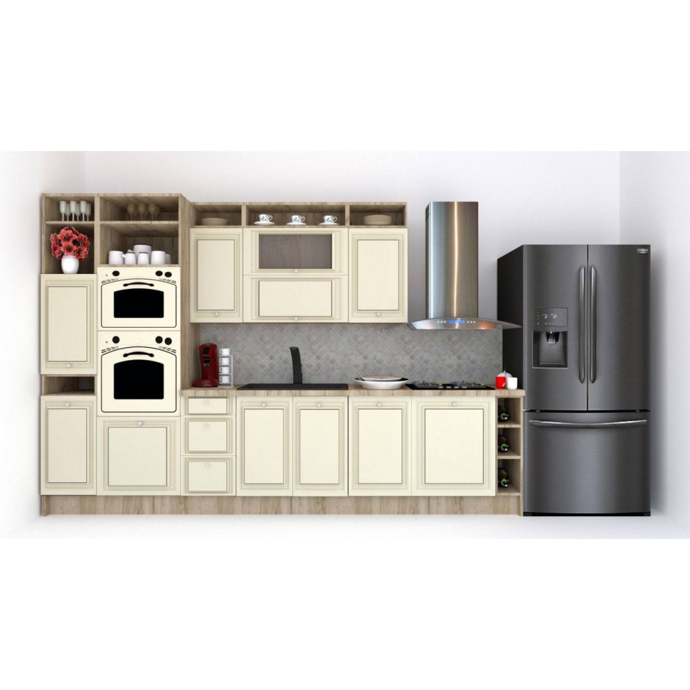 Bucatarie LEEA ART FRONT MDF STILE 340A ST. K002 / decor 232 Bucatarie LEEA ART FRONT MDF STILE 340A ST. K002 / decor 232