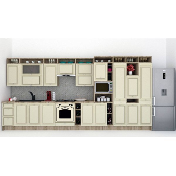 Bucatarie LEEA ART FRONT MDF PORTAL 460B K002 / decor 232