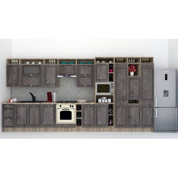 Bucatarie LEEA ART FRONT MDF PORTAL 460B K002 / decor 247