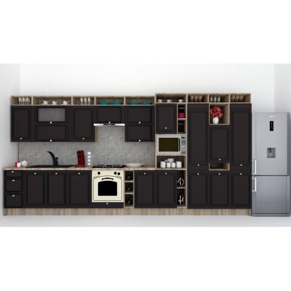 Bucatarie LEEA ART FRONT MDF PORTAL 460B K002 / decor 258