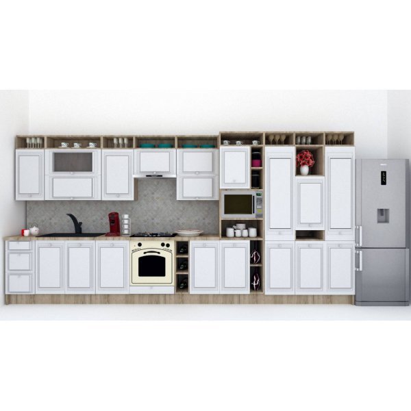 Bucatarie LEEA ART FRONT MDF PORTAL 460B K002 / decor 263