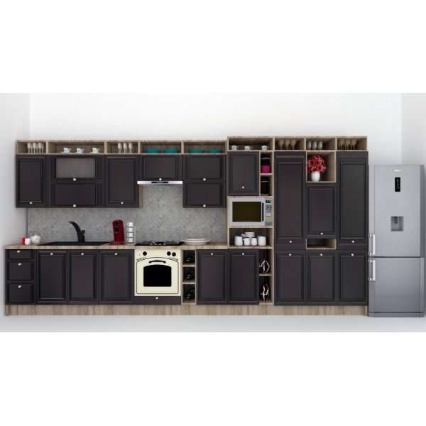 Bucatarie LEEA ART FRONT MDF PORTAL 460B K002 / decor 266