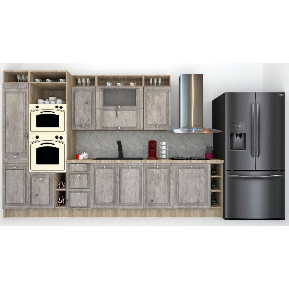 Bucatarie LEEA ART FRONT MDF FRESCO 340B K002 / decor 246