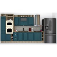 Bucatarie LEEA ART FRONT MDF FRESCO 340B K002 / decor 259