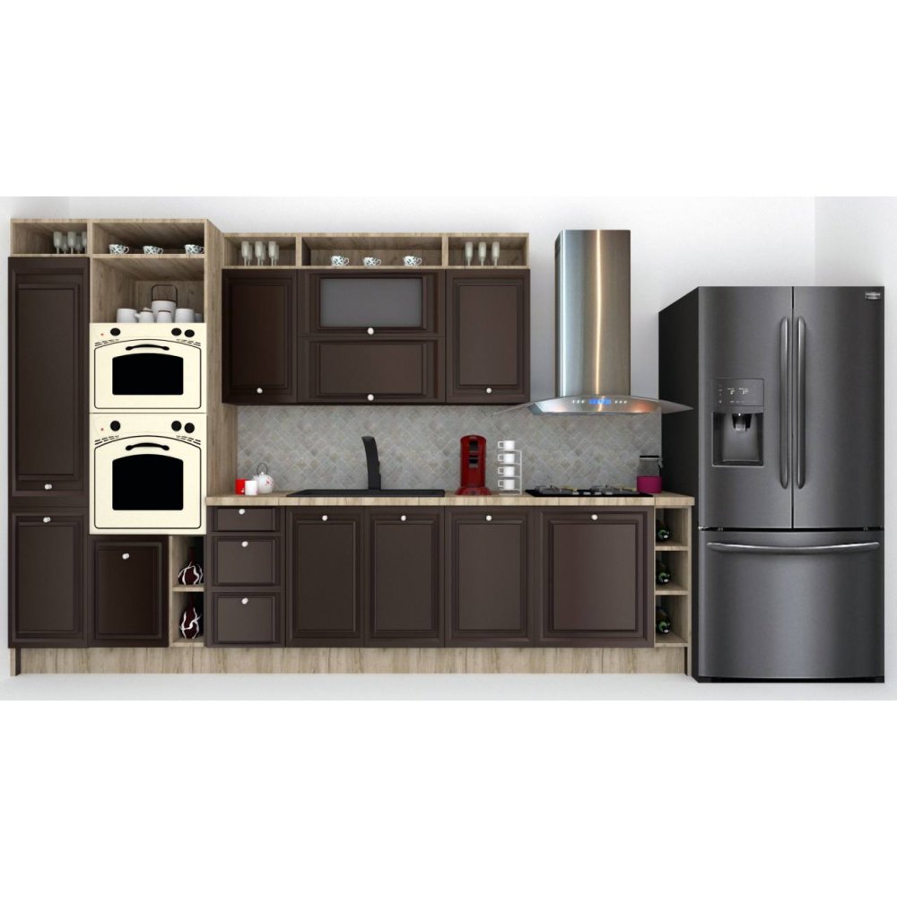 Bucatarie LEEA ART FRONT MDF FRESCO 340B K002 / decor 176