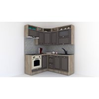 Bucatarie de Colt LEEA ART CORNER FRONT MDF OLDER 160-180 ST. K002 / decor 218