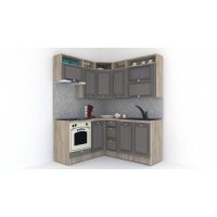 Bucatarie de Colt LEEA ART CORNER FRONT MDF OLDER 160-180 ST. K002 / decor 265
