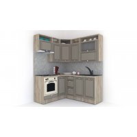 Bucatarie de Colt LEEA ART CORNER FRONT MDF PORTAL 160-180 ST. K002 / decor 200
