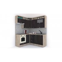 Bucatarie de Colt LEEA ART CORNER FRONT MDF PORTAL 160-180 ST. K002 / decor 244