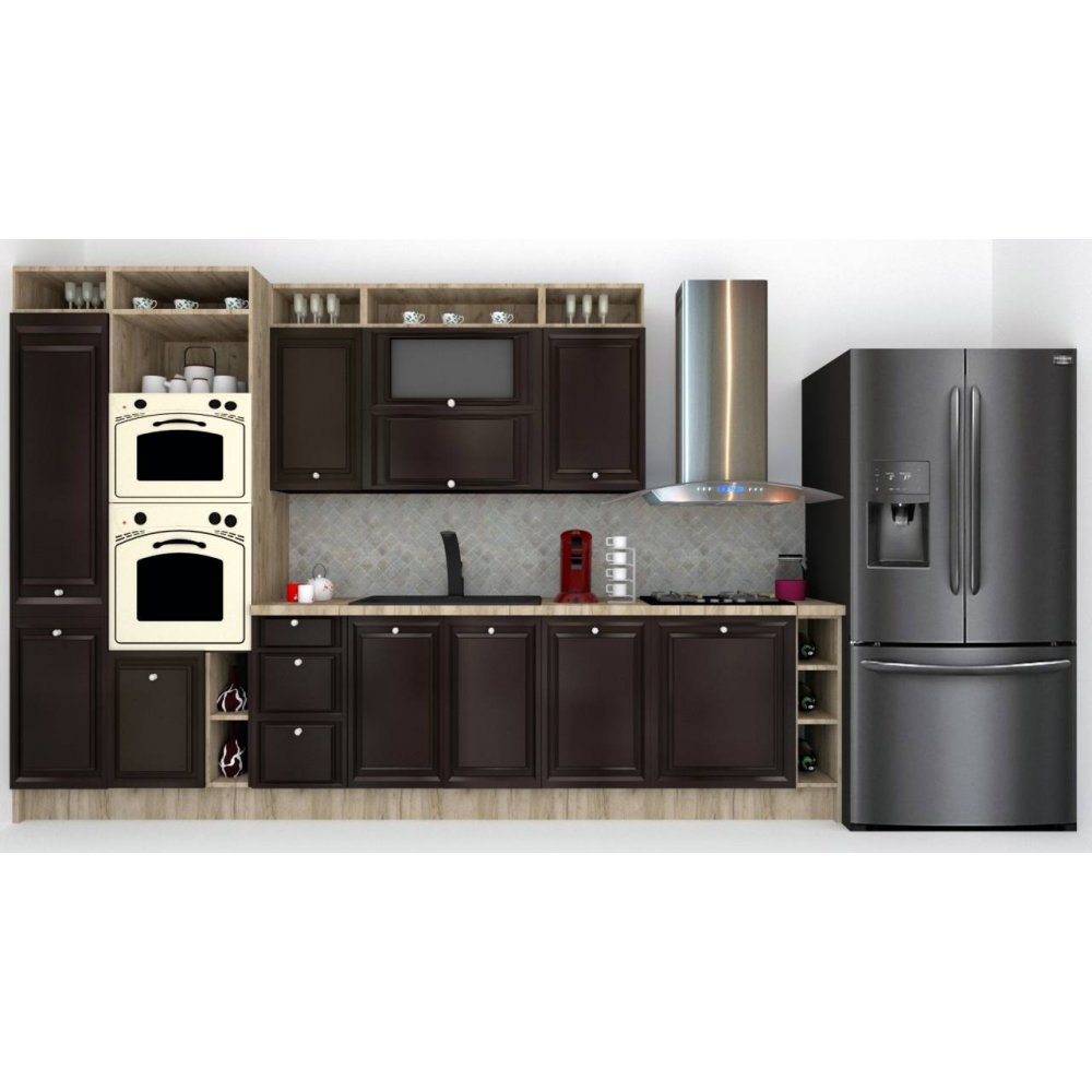 Bucatarie LEEA ART FRONT MDF FRESCO 340B K002 / decor 225 Bucatarie LEEA ART FRONT MDF FRESCO 340B K002 / decor 225