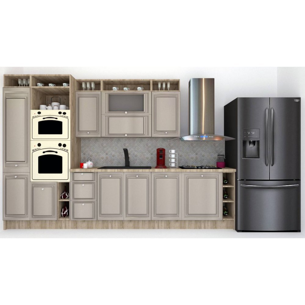 Bucatarie LEEA ART FRONT MDF FRESCO 340B K002 / decor 227