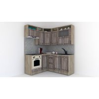 Bucatarie de Colt LEEA ART CORNER FRONT MDF REGULARNY 160-180 ST. K002 / decor 213