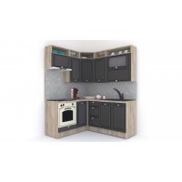 Bucatarie de Colt LEEA ART CORNER FRONT MDF REGULARNY 160-180 ST. K002 / decor 258